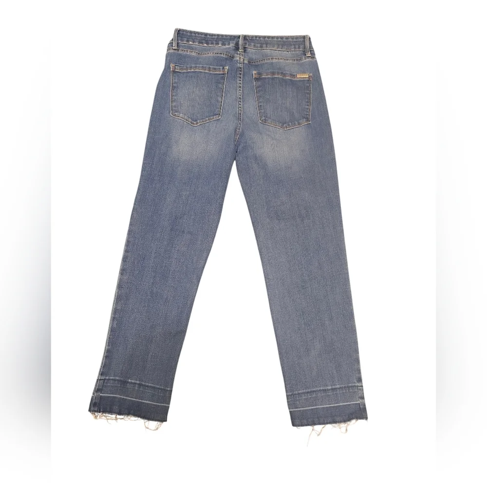 White House Black Market The Slim Crop Women's Ligh Blue Jeans Size 6 - Picture 2 of 14